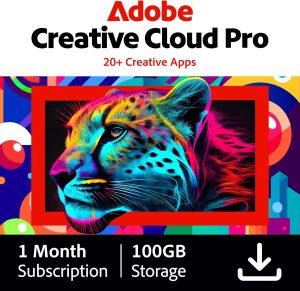 Adobe Creative Cloud Pro | 20+ creative apps plus 100GB Storage | 12-Month Subscription with Auto-Renewal|PC/Mac