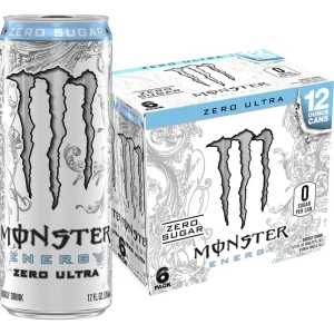 Monster Energy, Zero Ultra, Sugar Free Energy Drink, 6 Pack - 12 Fl Oz