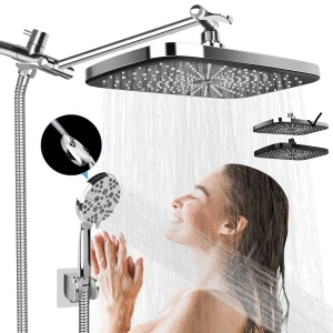 PHANCIR 12" Rain Shower Head Combo